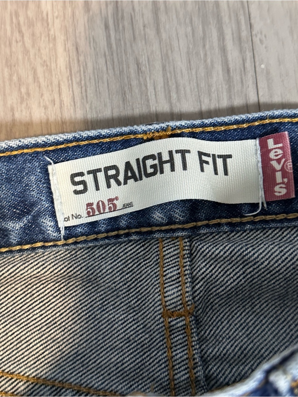Vtg Y2K Levis 505 Jeans Mens Size 32x29 Straight Fit Denim Preppy Work Pants - Picture 3 of 7